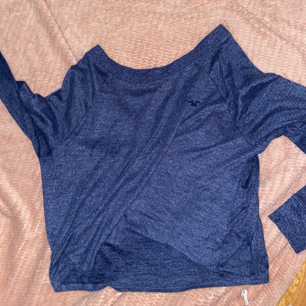 Hollister long sleeve crop top